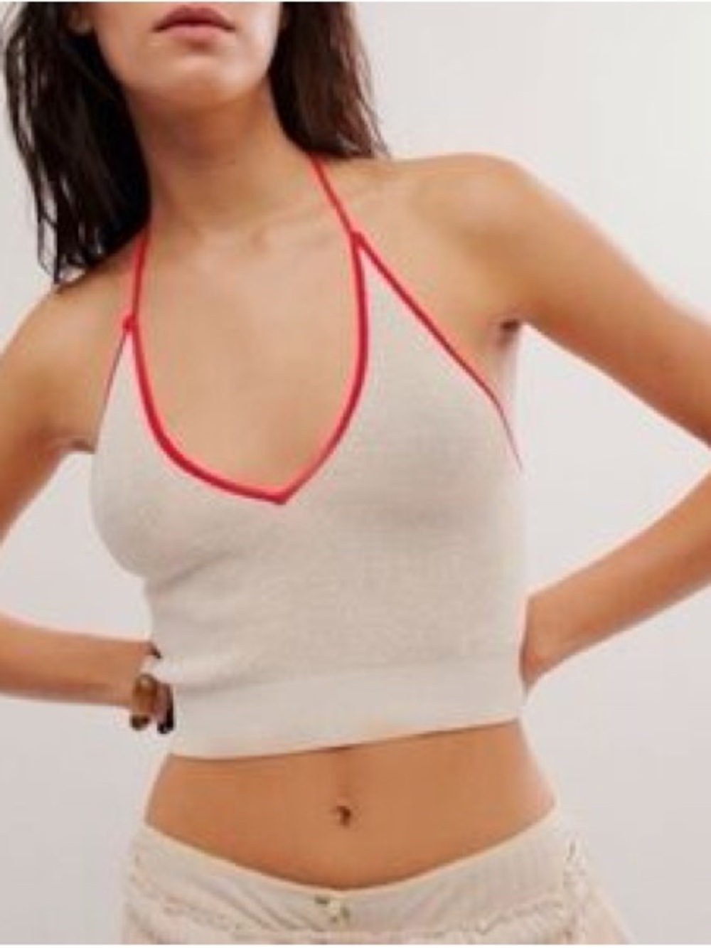 Free People Out and About Solid Halter Top